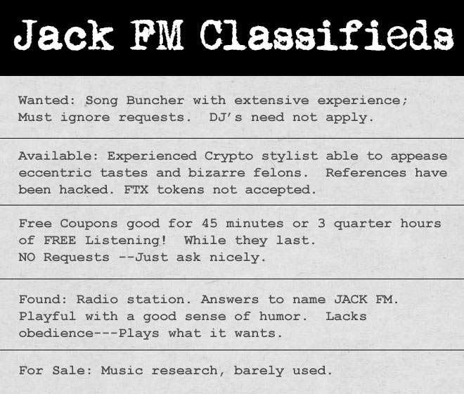 Jack FM Classifieds