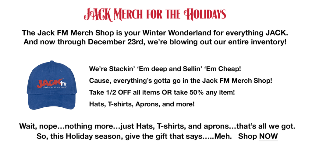 Jack FM Merch store 50% off