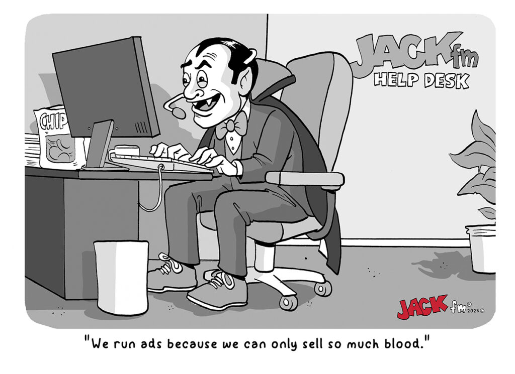 Vampire Ads Help Desk Sell Blood