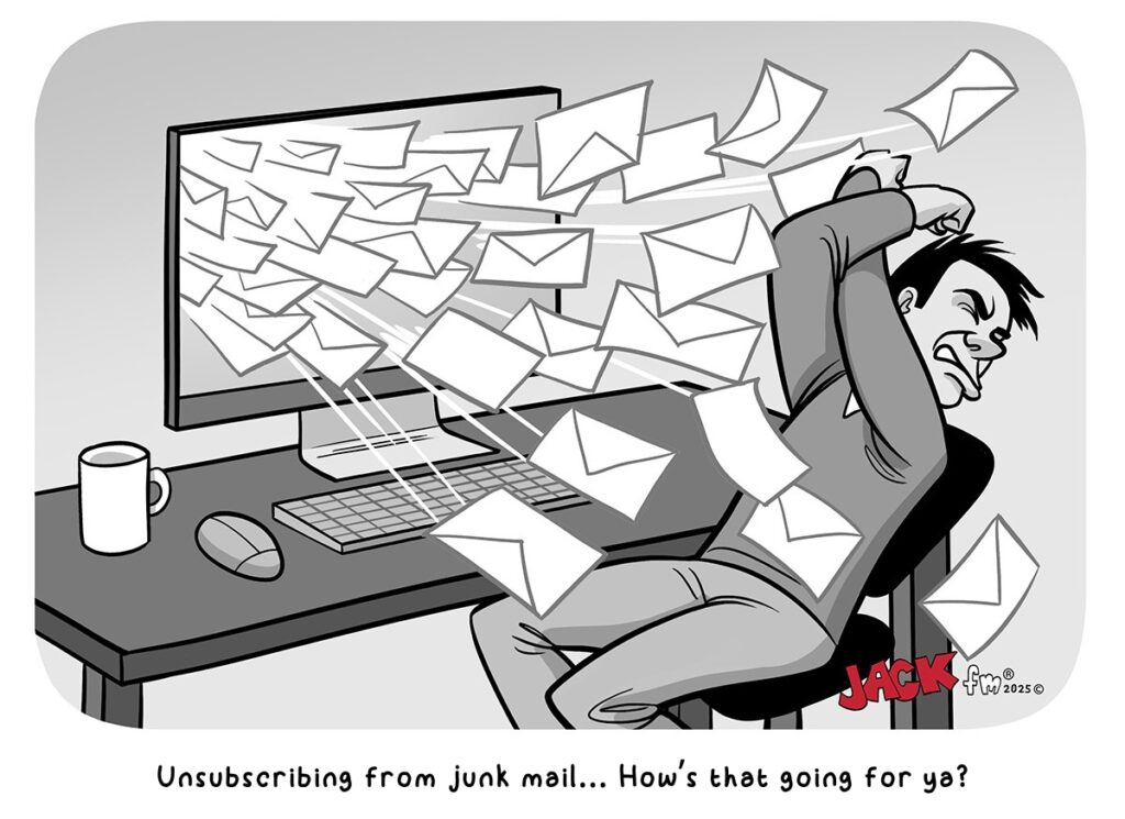 Junk mail barrage